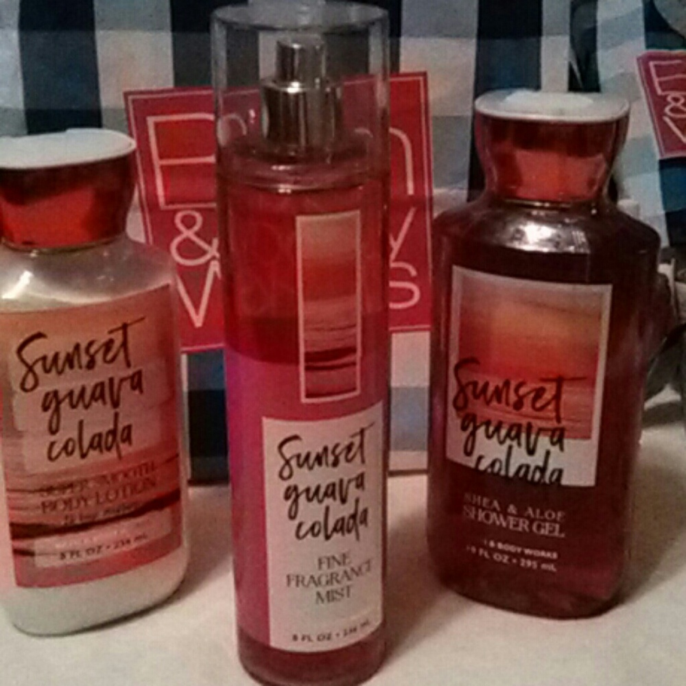 Body lotion, mist, and shower gel